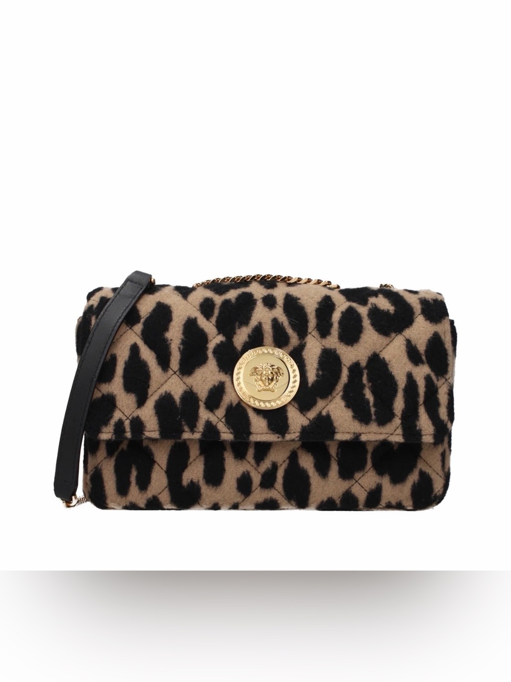 NWT  Versace La Medusa  wool handbag
